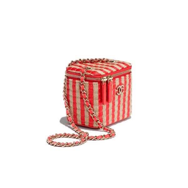 シャネル スモール ヴァニティーケース ラフィア AP1998 B05010 N4131